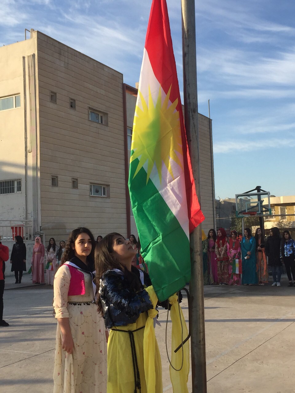مراسم روز پرچم کردستان برگزار شد