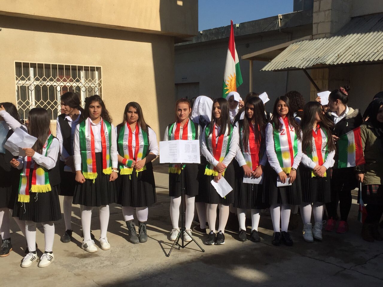 مراسم روز پرچم کردستان برگزار شد