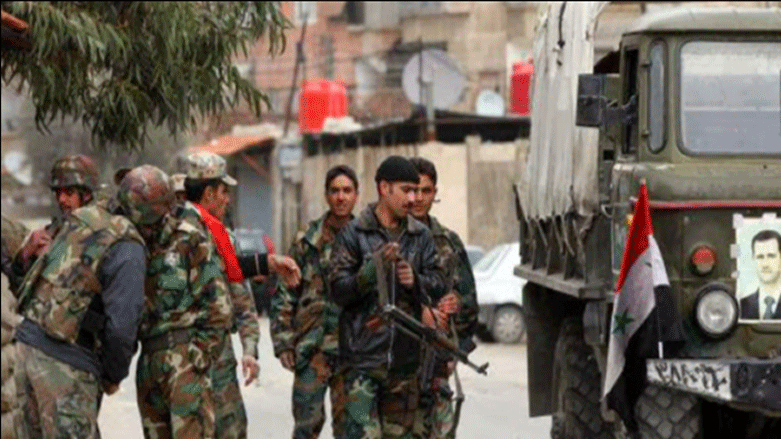 Hêzên hikumeta Suriyê, bînkeyên HSD li gundewarên Dêrazorê topbaran kirin