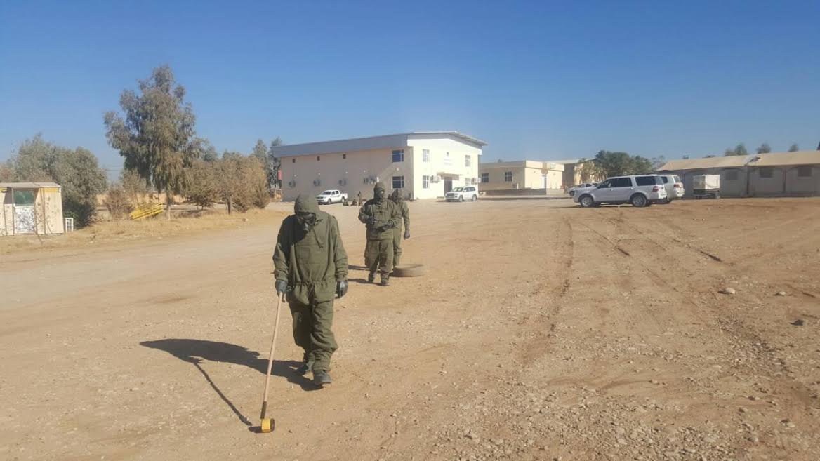 Peshmerga fighters from the chemical defense division recieve training in Germany.
