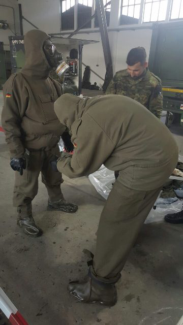  خبراء المان يدربون البيشمركة على الوقاية من الاسلحة الكيماوية