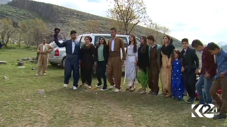 الأوضواع الامنية السيئة في بغداد دفعت عددا من الكورد للاحتفال في مناطقهم بكوردستان