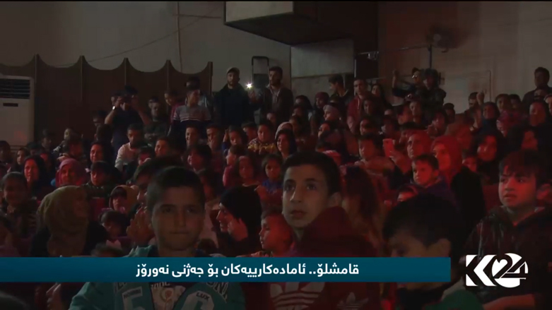 بالصور.. احتفالات مبكرة لأطفال القامشلي بعيد نوروز