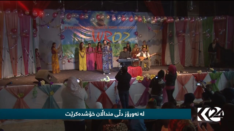 بالصور.. احتفالات مبكرة لأطفال القامشلي بعيد نوروز