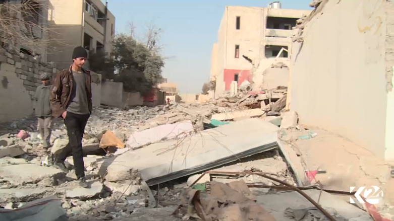 بيوت مدمرة بالموصل ومواطنون يتهمون الحكومة بالتقصير