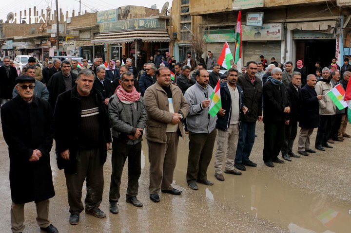 ئەندام و لایەنگرانی ئەنەكەسە سەركۆنەی ھێرشەكانی توركیا بۆسەر عەفرین دەكەن