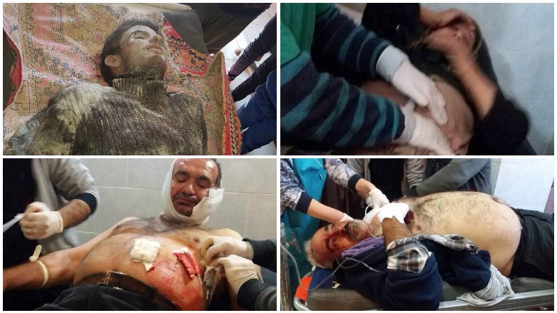 Turkish airstrikes and ground shelling continued to kill and wound civilians in the Kurdish enclave of Afrin in Rojava, Jan. 31, 2018. (Photos: Kurdistan 24)