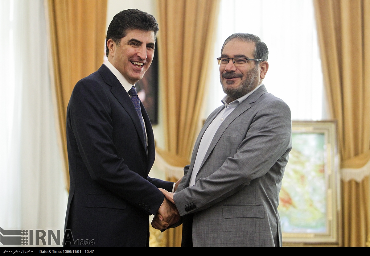 Kurdistan Region Prime Minister Nechrivan Barzani meets Iranian top officials in Tehran, Jan. 21, 2018. (Photo: IRNA)