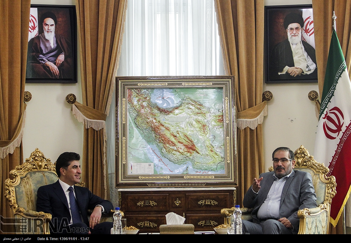 Kurdistan Region Prime Minister Nechrivan Barzani meets Iranian top officials in Tehran, Jan. 21, 2018. (Photo: IRNA)