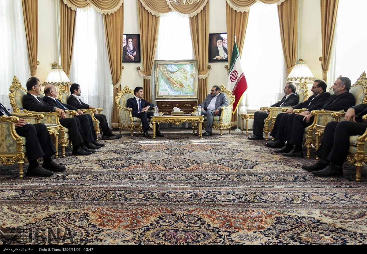 Kurdistan Region Prime Minister Nechrivan Barzani meets Iranian top officials in Tehran, Jan. 21, 2018. (Photo: IRNA)