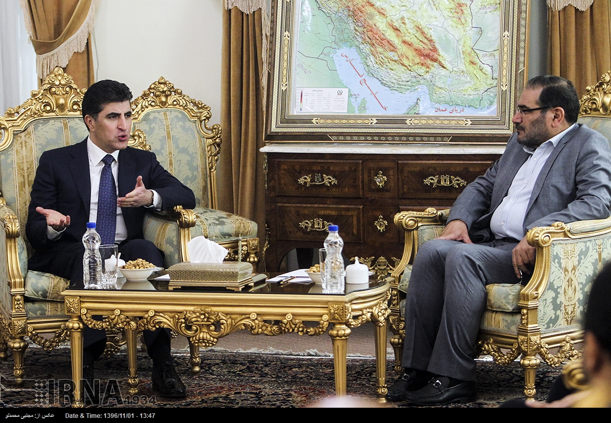 Kurdistan Region Prime Minister Nechrivan Barzani meets Iranian top officials in Tehran, Jan. 21, 2018. (Photo: IRNA)