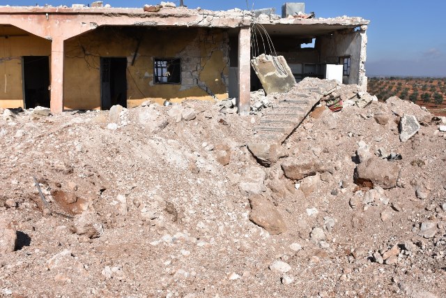 گوندێكی عەفرین خاپوور دەكرێت