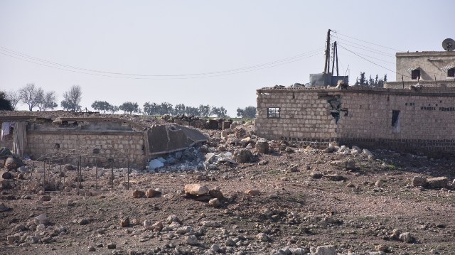 گوندێكی عەفرین خاپوور دەكرێت