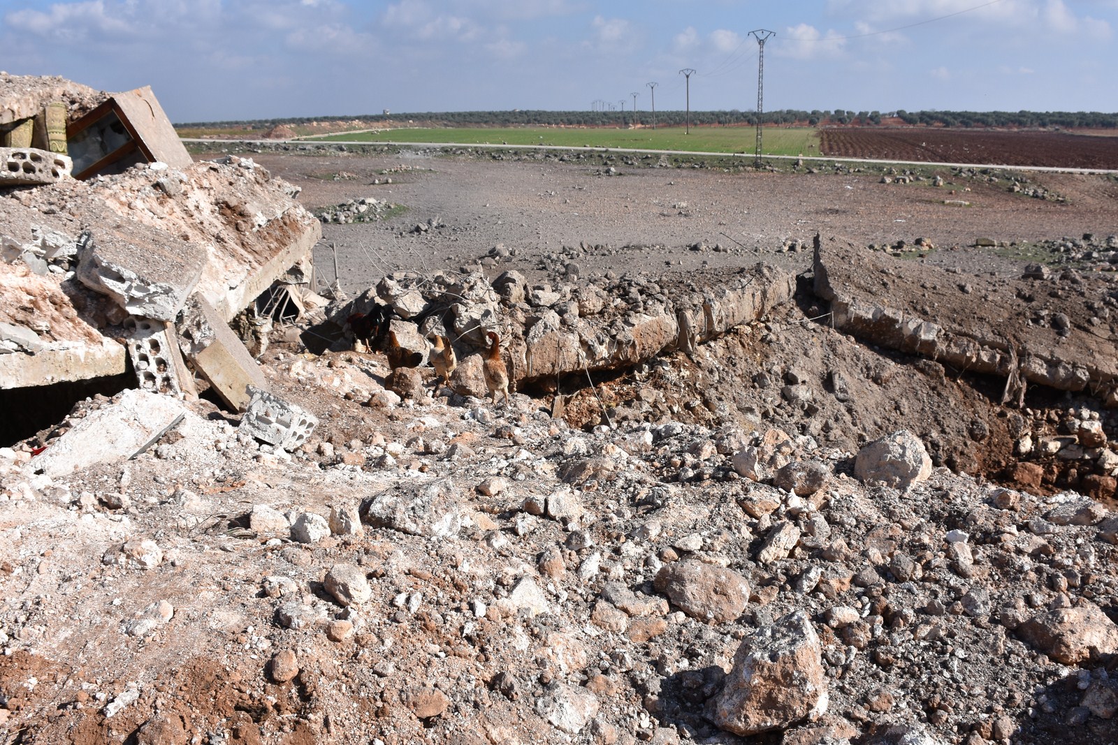 گوندێكی عەفرین خاپوور دەكرێت