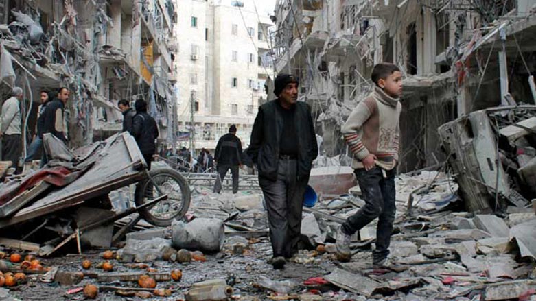 ديمه‌نێك له‌ وێرانكارييه‌كانى شه‌ڕى سووريا