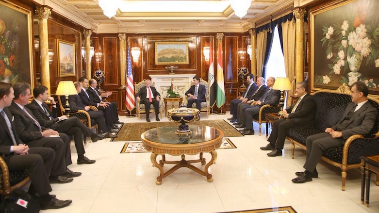 A United States delegation meets with KRG officials in Erbil where they discussed strengthening ties between Washington and Erbil as well as Kurdistan and Iraq, Jan. 29, 2018. (Photo: KRG)