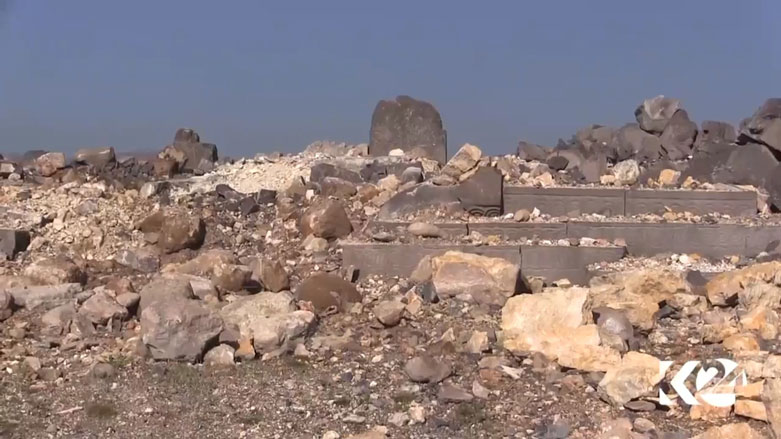 Bi vîdyo.. Tirkiyê girê Eyn Dara yê şûnwarî li Efrînê wêran kir 
