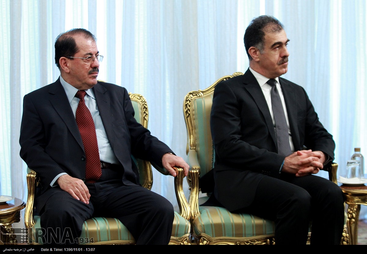 بارزاني يواصل زيارته لطهران ويلتقي كبار المسؤولين