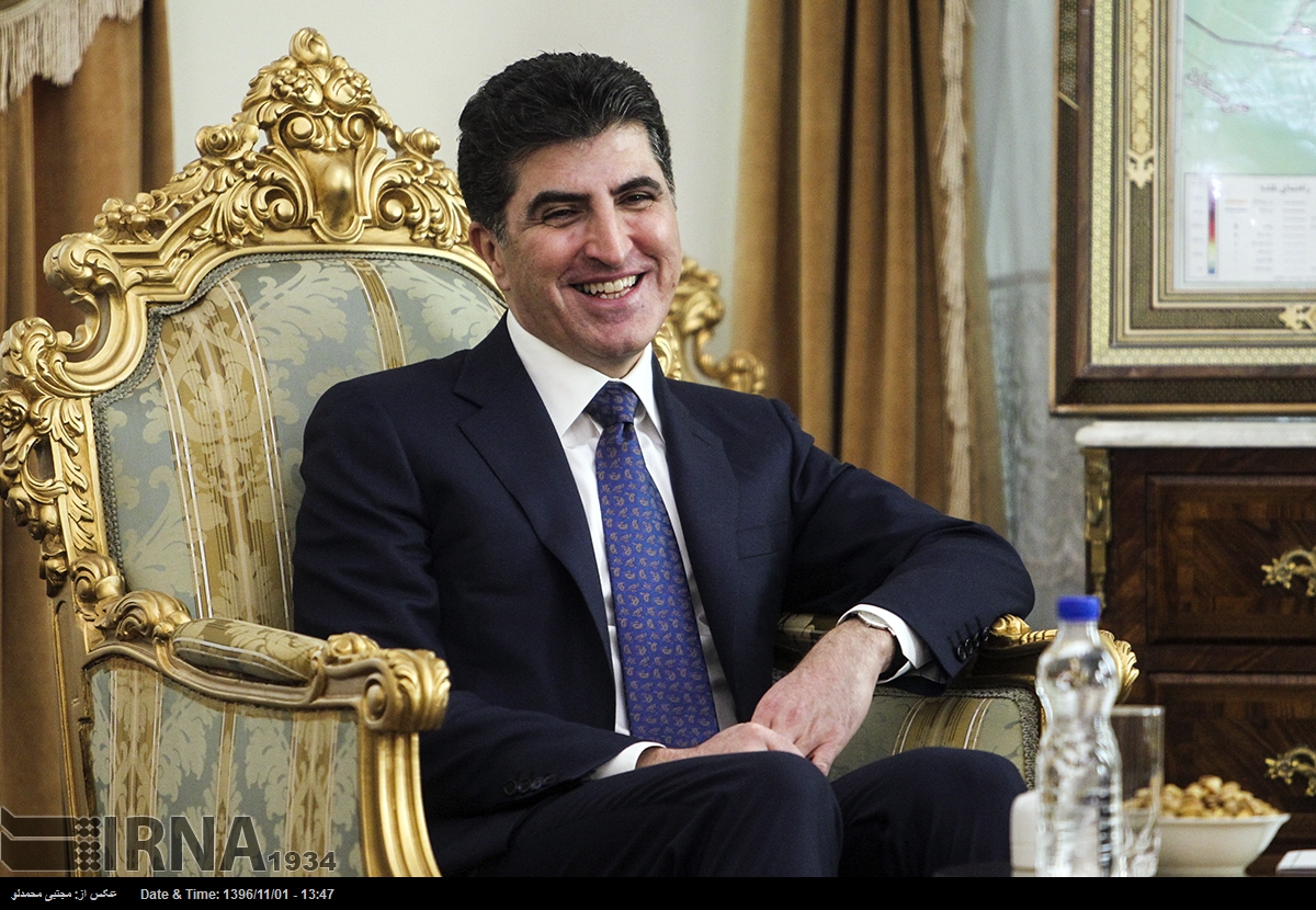 بارزاني يلتقي شمخاني – صورة من إرنا