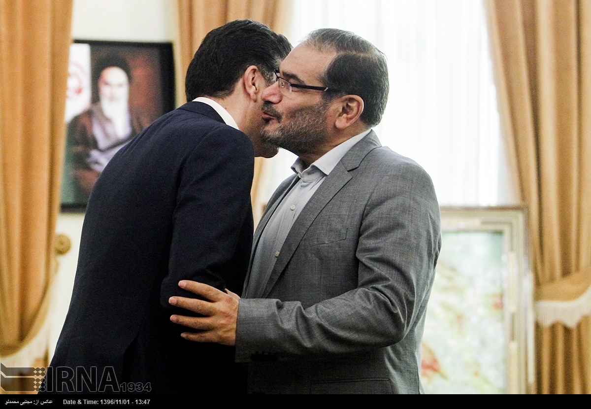 بارزاني يلتقي شمخاني – صورة من إرنا