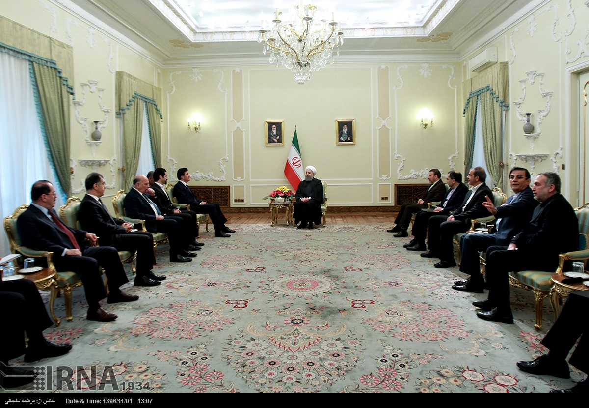 نێچیرڤان بارزانی و حەسەن روحانی كۆبوونەوە