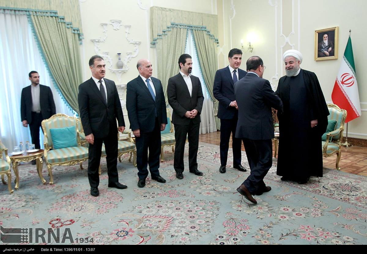 نێچیرڤان بارزانی و حەسەن روحانی كۆبوونەوە