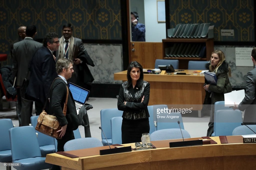 نیکی هیلی سفیر ایالات متحده در سازمان ملل 