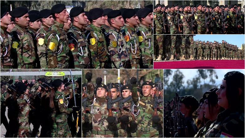 WATCH: 418 Peshmerga fighters graduate from Zakho Military Academy