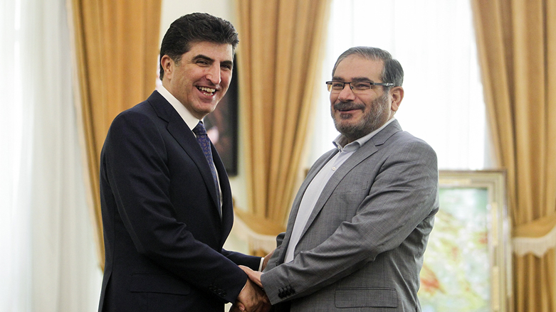 علی شمخانی دبیر شورای عالی امنیت ملی ایران روز یکشنبه 1 بهمن 1396 از نچیروان بارزانی نخست وزیر اقلیم کردستان استقبال کرد. IRNA