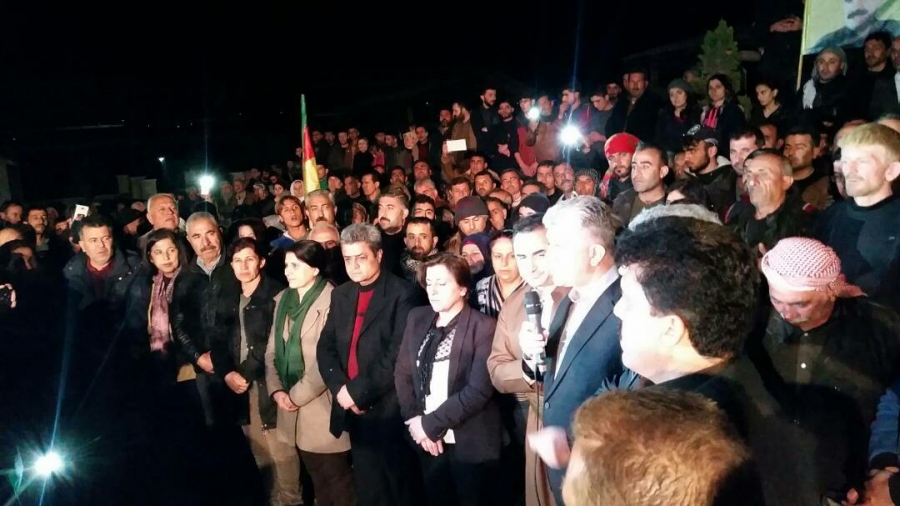 Kurdistan Region Parliament delegation arrived in Kurdish Afrin enclave in Syrian Kurdistan (Rojava), Feb. 11, 2018. (Photo: Social Media)