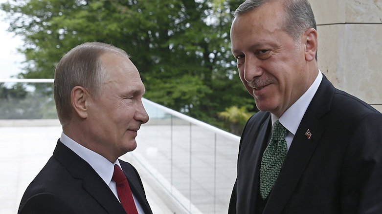 Putin welcomes Erdogan, Sochi, Russia, Dec. 11, 2017. (Photo: AP)