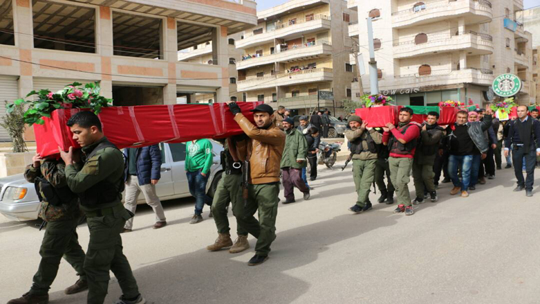 Di 14 rojên şer de li Efrînê 150 sivîl şehîd bûne