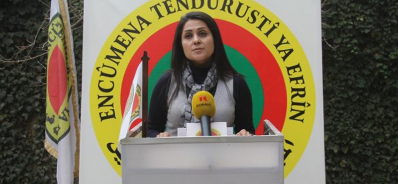 ئەنجێلا رەشۆ، ھاوسەرۆکی ئەنجوومەنی تەندروستی عەفرین- فۆتۆ: ئاژانسی ھاوار