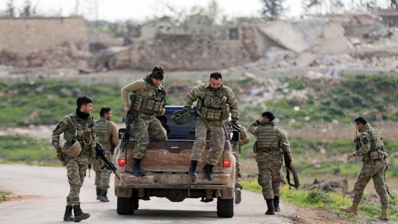 Turkish-backed Free Syrian Army (FSA) fighters are seen in Maryamayn in eastern Afrin, Syrian Kurdistan on March 11, 2018. (Photo: Reuters)