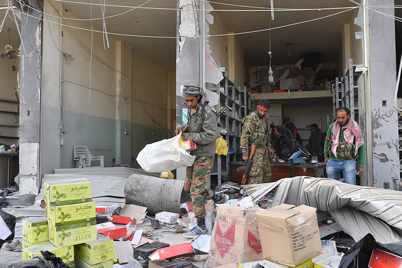 شبه‌نظامیان وابسته به ترکیه عفرین را غارت کردند