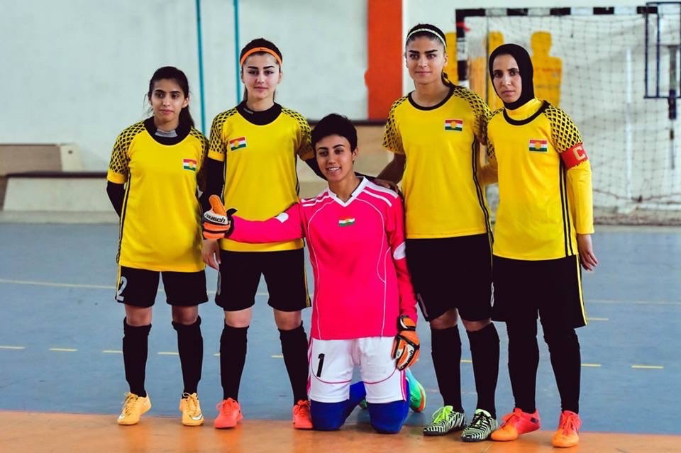 Hawler team line-up. (Photo: Ahmed Jalal)