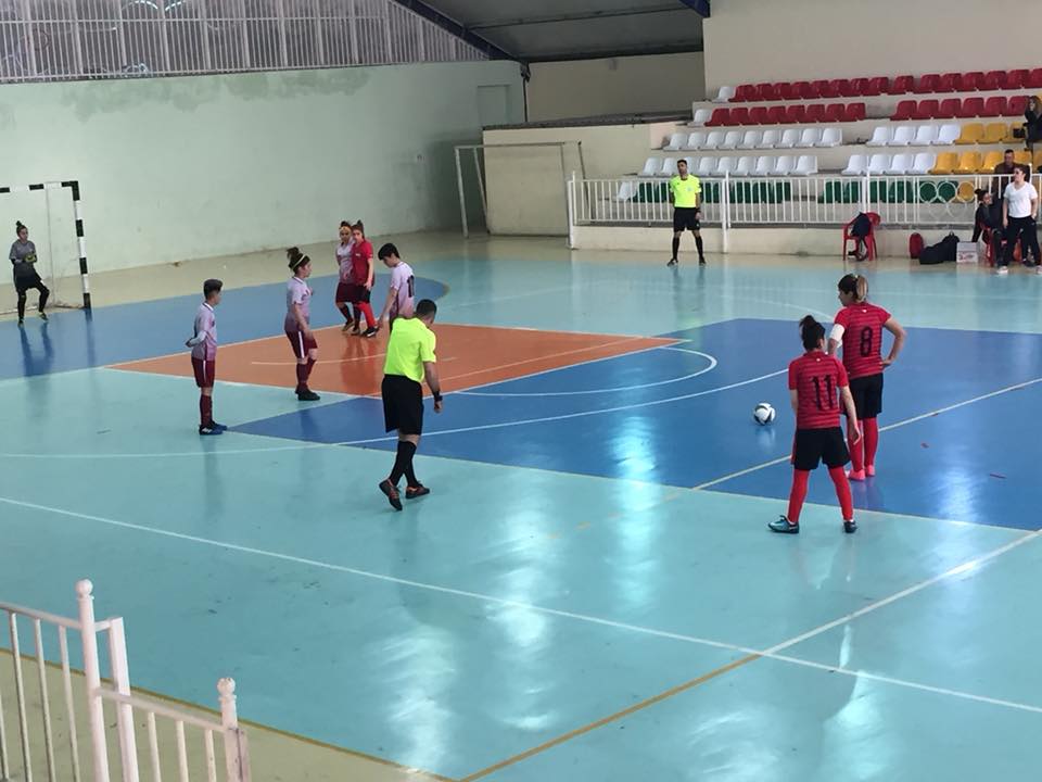 A moment in the match between Zeravani and Jihan University. 
