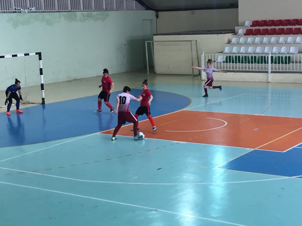 A moment in the match between Zeravani and Jihan University. 