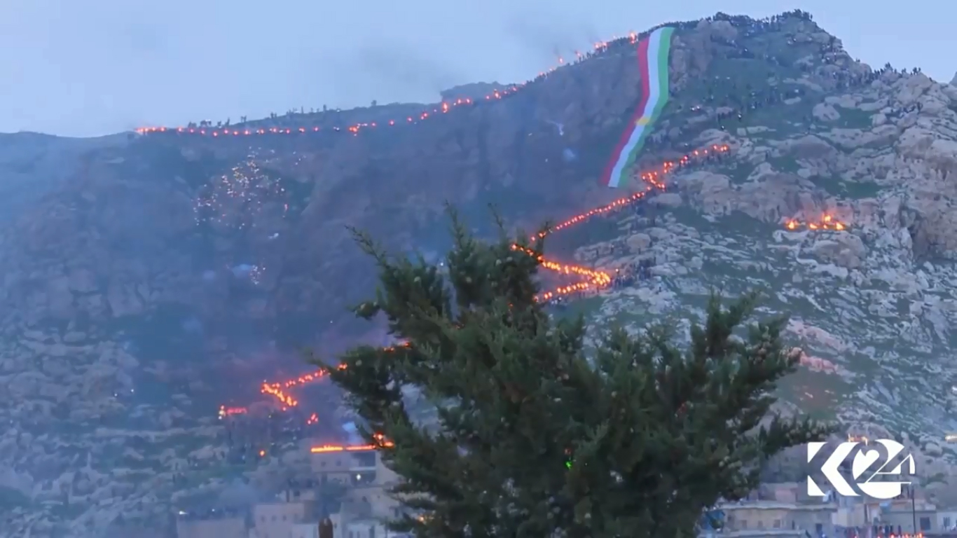 بالصور.. كوردستان تزدهي بألوان نوروز وكركوك وعفرين 