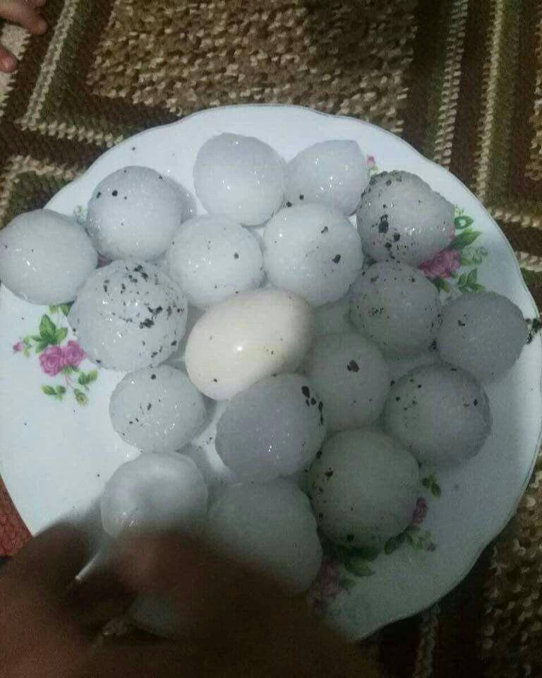 بارش تگرک به اندازه تخم مرغ در کرمانشاه