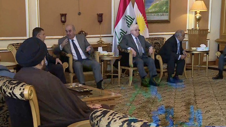 A high-level delegation from the Iraqi government, led by President Fuad Masum, visited the Kurdistan Region to pay their respects. (Photo: Kurdistan 24)