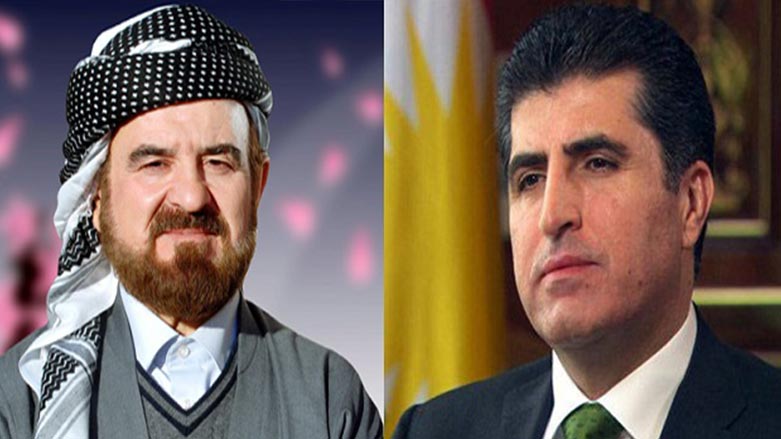 عه‌لی قه‌ره‌داغی سه‌ره‌خۆشی له‌ نێچیرڤان بارزانی ده‌كات