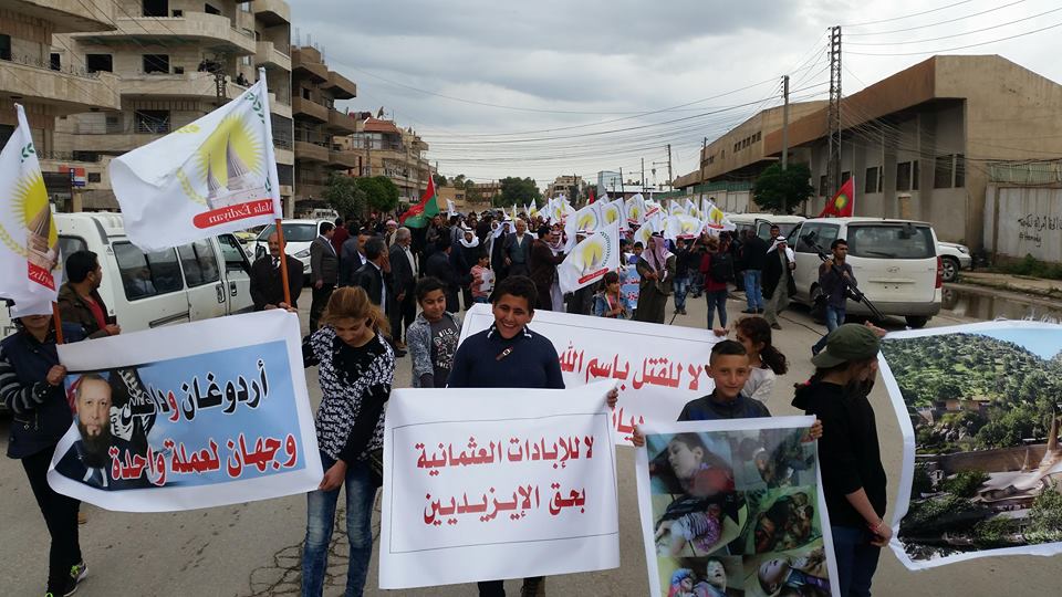 بالصور.. الايزيديون يدقون ناقوس الخطر و مخاوف من سيناريو 