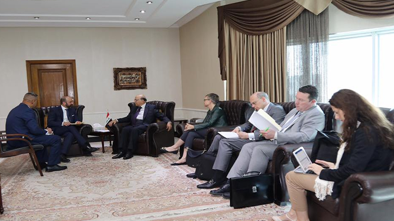 المحمود يلتقي بفريق اممي - صورة حصلت عليها كوردستان 24  من مجلس القضاء العراقي