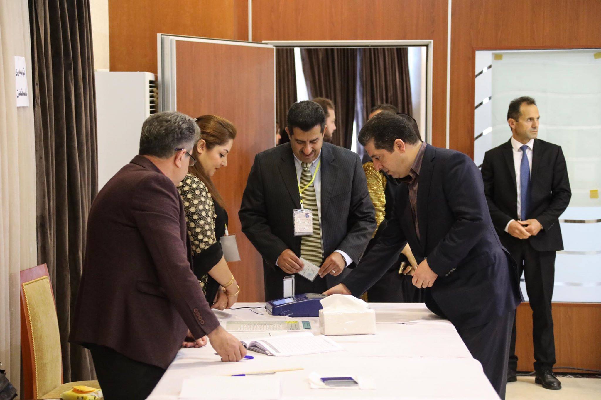 Mesrûr Barzanî, li yek ji bingehên dengdanê li Pîrmam deng da