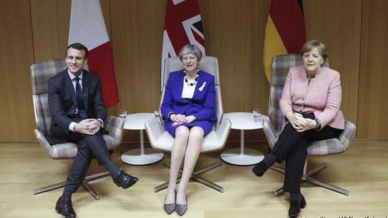 رهبران آلمان، بریتانیا و فرانسه
