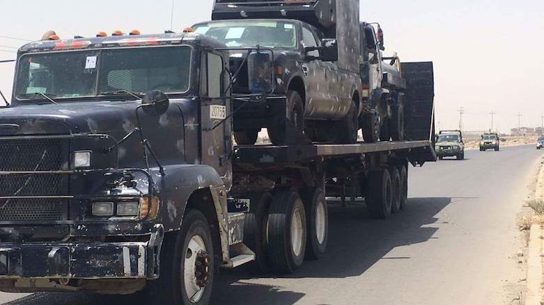 Iraqi forces being deployed to the province of Kirkuk, July 2, 2018. (Photo: Social Media activists)