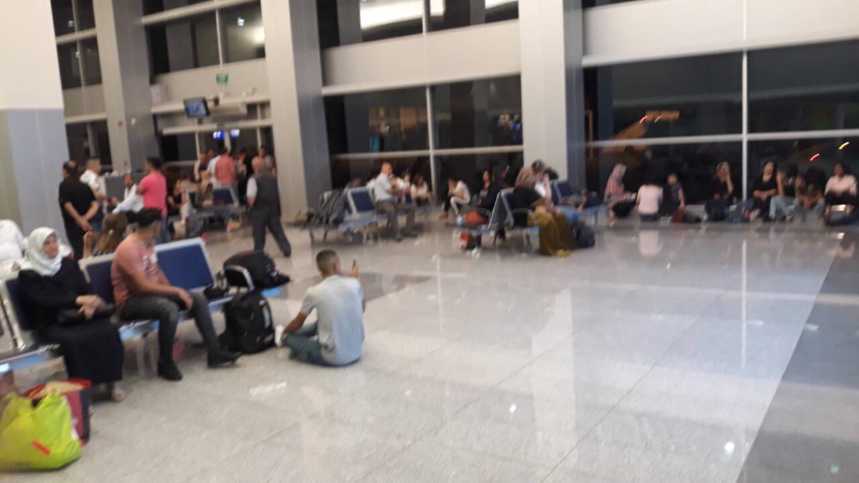 Stranded passengers waited over nine hours in the Erbil International Airport with little explanation.