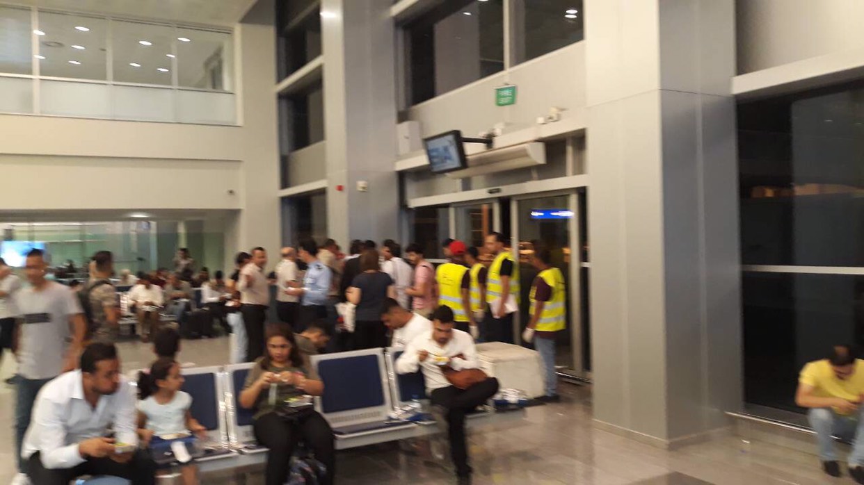 Stranded passengers waited over nine hours in the Erbil International Airport with little explanation.