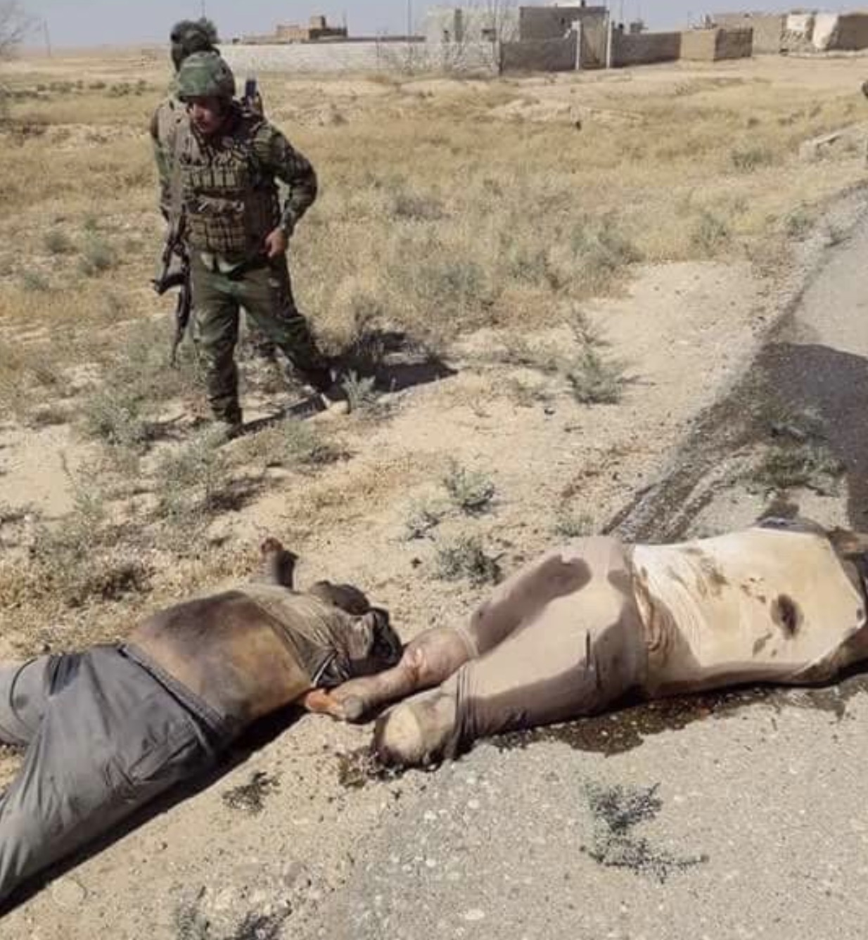 PHOTOS: Iraqi security forces discover bodies of six men in IS hostage video